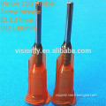 15G Stainless Steel Glue Screw Dispensing Needles Plastic Tip Metal Dispensing Needle